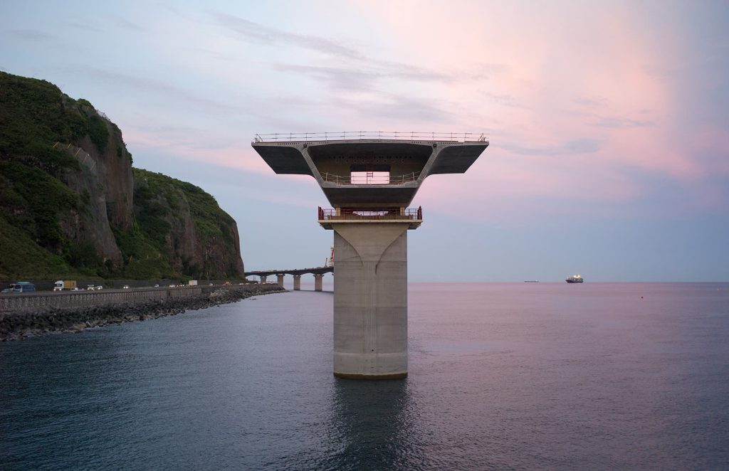 New coastal road, Reunion Island