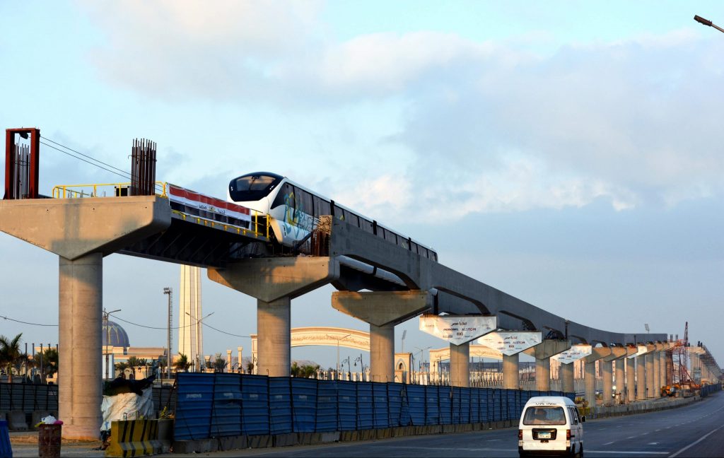 Cairo monorail jobsite