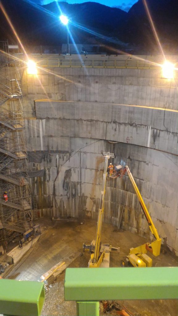Brenner Tunnel construction concrete