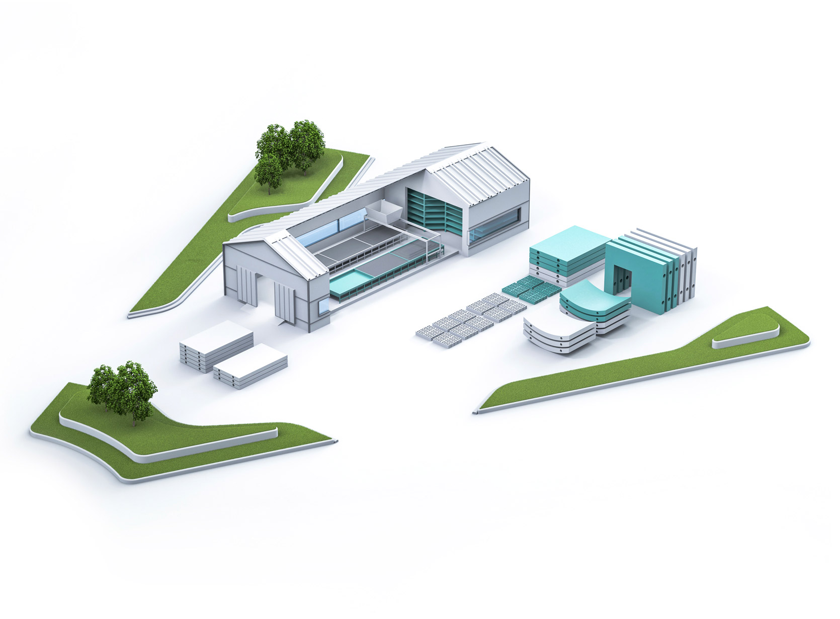 Precast plant