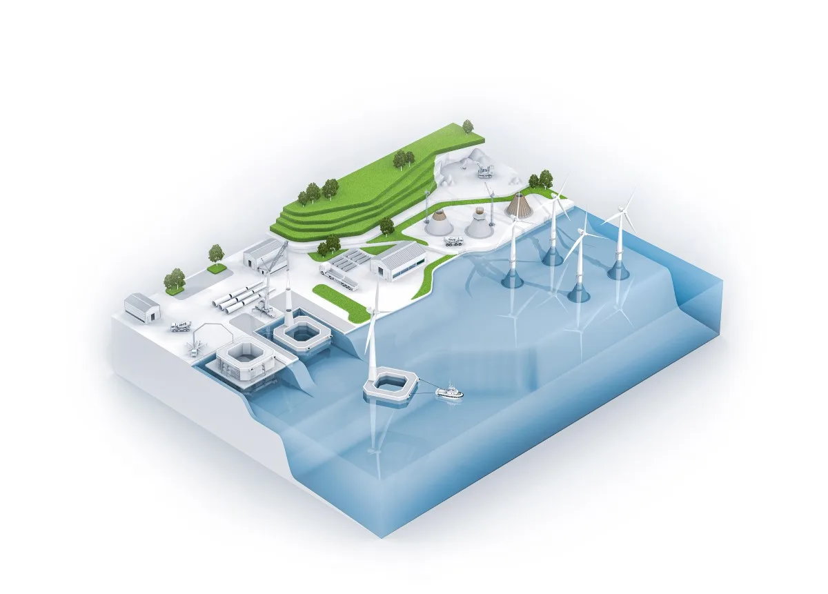 Offshore wind turbines solutions interactive map