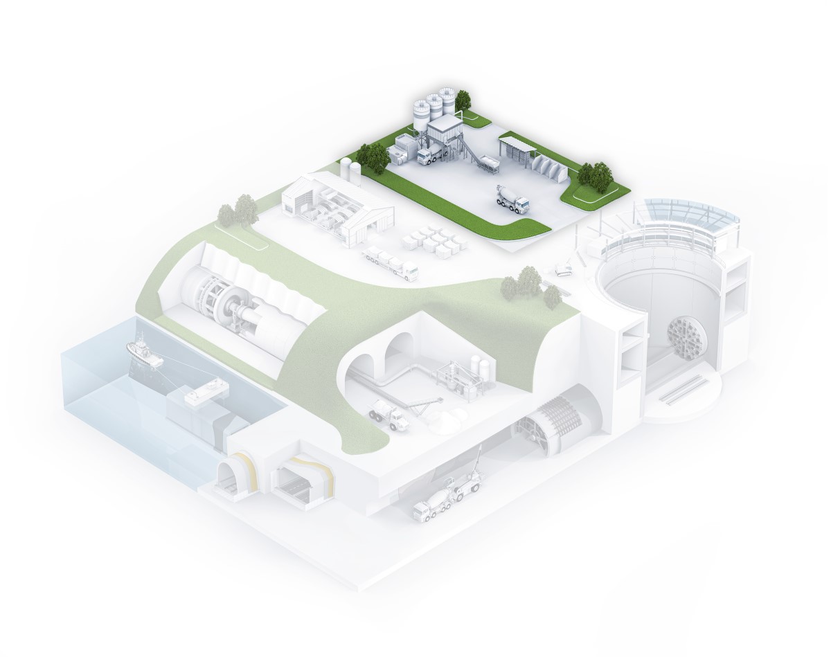 Discover our wide ranges of Water reducers, Slump extenders and Fibers for Ready Mix Concrete for Tunneling