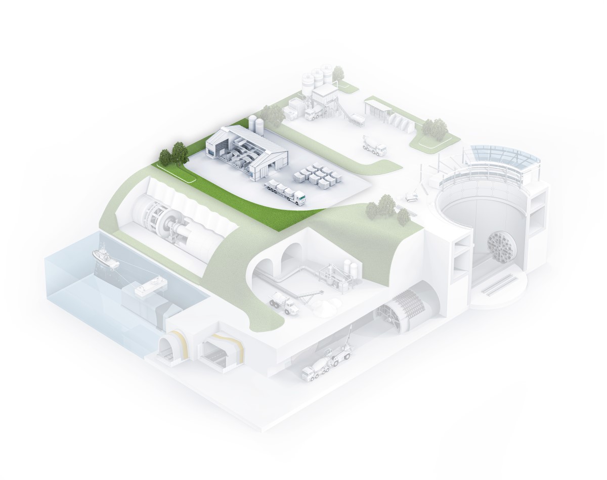 Release and curing agents, Fibers, Superplasticizers, Accelerators and Expanding gaskets for tunnel segments in Precast Plant.